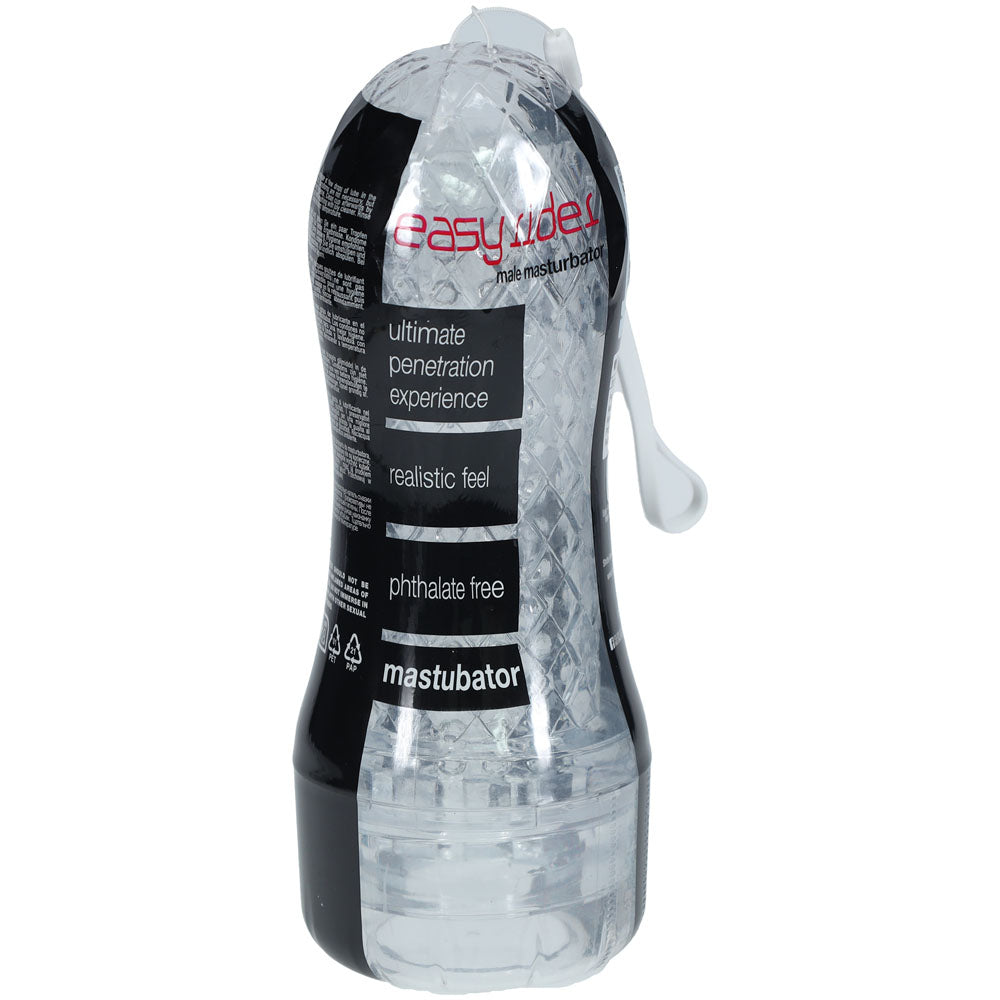 SHOTS Easy Rider Round Style Masturbator - Clear