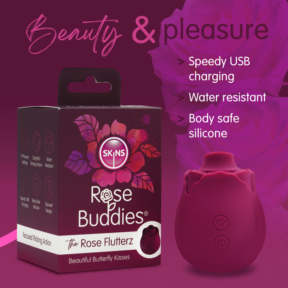 Skins Rose Buddies - The Rose Flutterz Vibrator