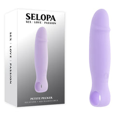 Selopa PETITE PECKER - Purple 11.7 cm USB Rechargeable Mini Vibrator