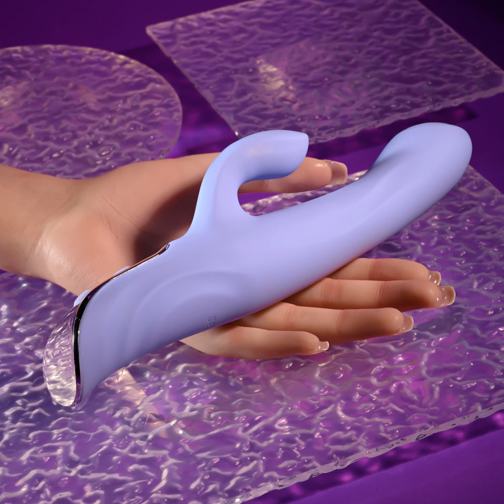 Evolved LAVENDER LOVE Rabbit Vibrator - Purple 23.3 cm USB Rechargeable