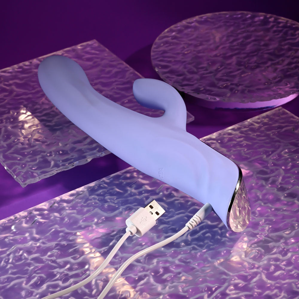 Evolved LAVENDER LOVE Rabbit Vibrator - Purple 23.3 cm USB Rechargeable