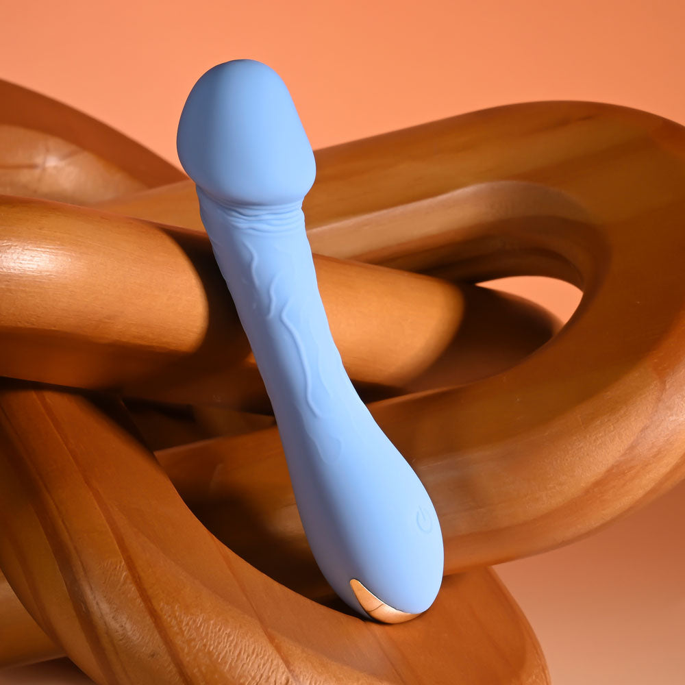 Selopa DAINTY DICK Mini Vibrator - Baby Blue 11.9 cm USB Rechargeable