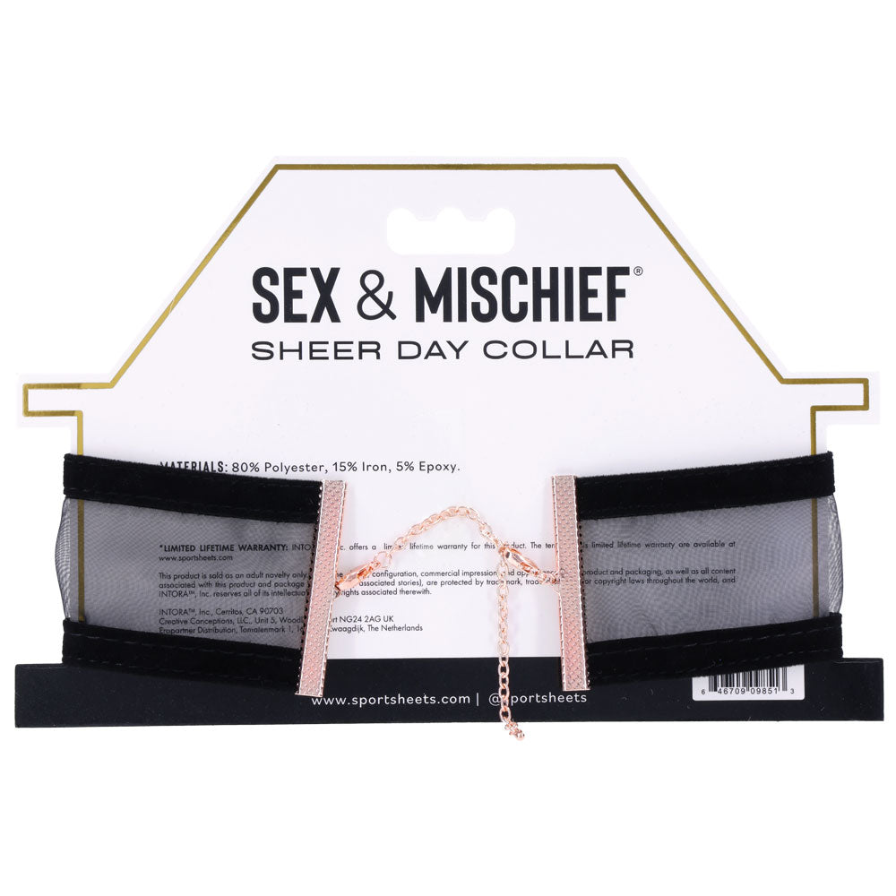 Sex & Mischief Sheer Day BDSM Collar