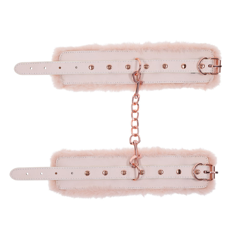 Sex & Mischief Peaches n CreaMe Fur Handcuffs