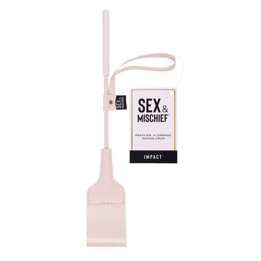 Sex & Mischief Peaches n Creame BDSM Riding Crop