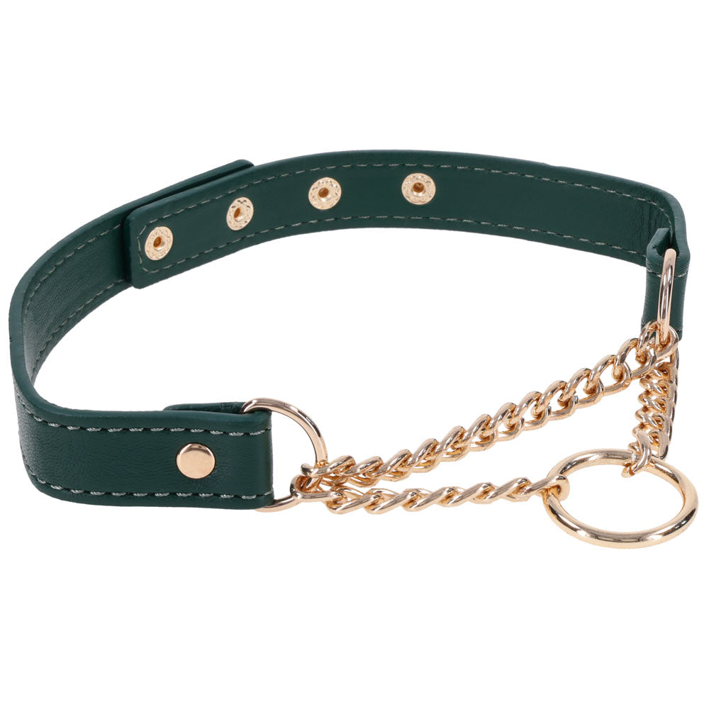 Sex & Mischief Indica Day Collar - Green/Gold Collar