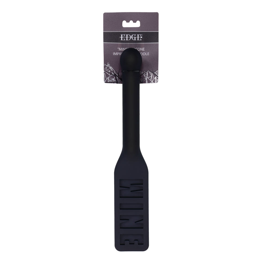 EDGE MINE Silicone Spanking Paddle - Black
