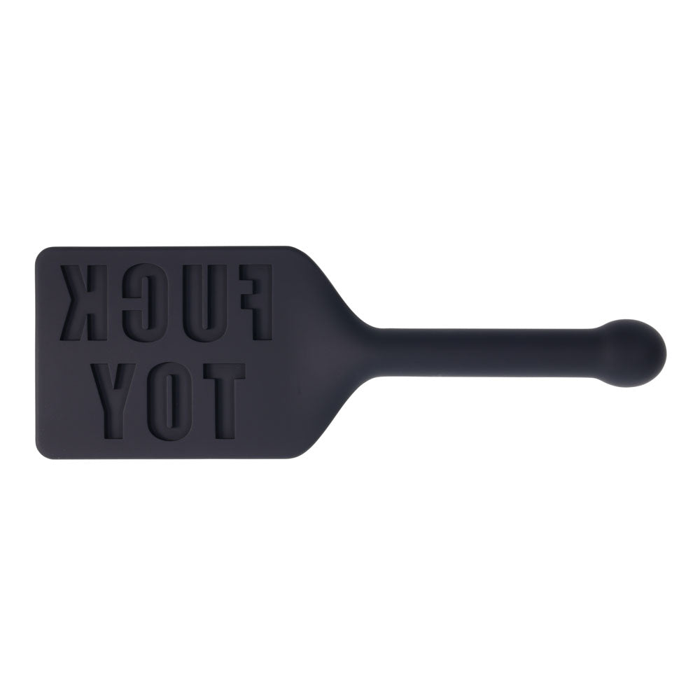 EDGE FUCK TOY Silicone Spanking Paddle - Black