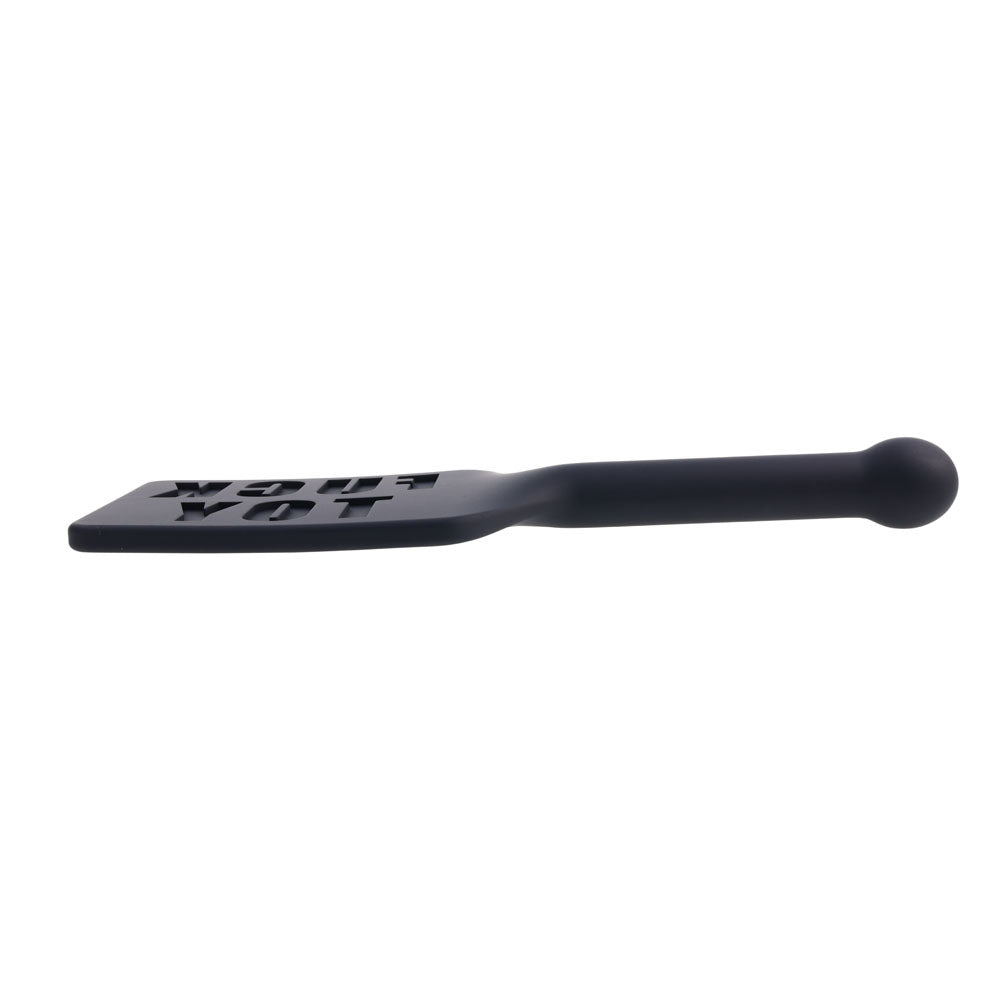 EDGE FUCK TOY Silicone Spanking Paddle - Black