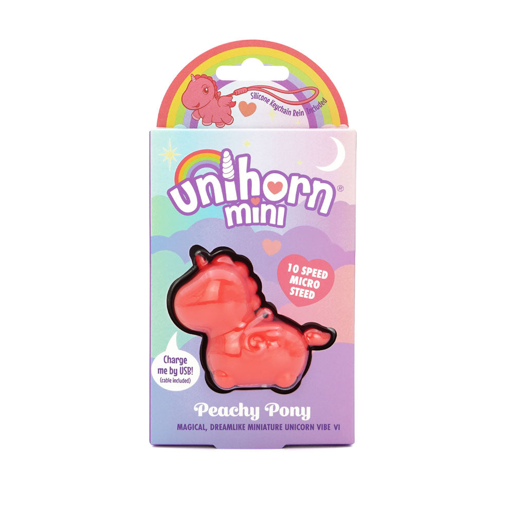 Unihorn Mini - Peachy Pony - Peach Stimulator Vibrator