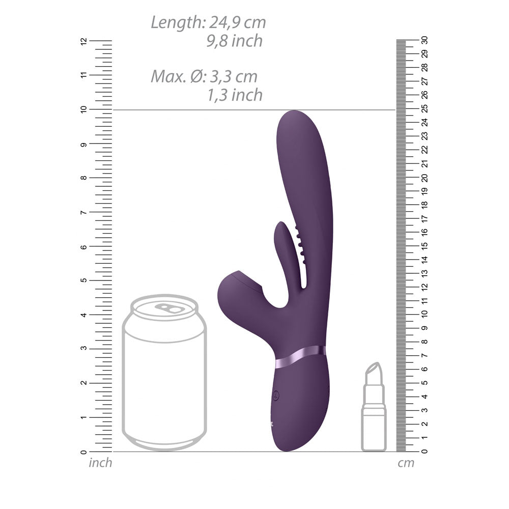 VIVE Ena G-spot Rabbit Vibrator - Purple