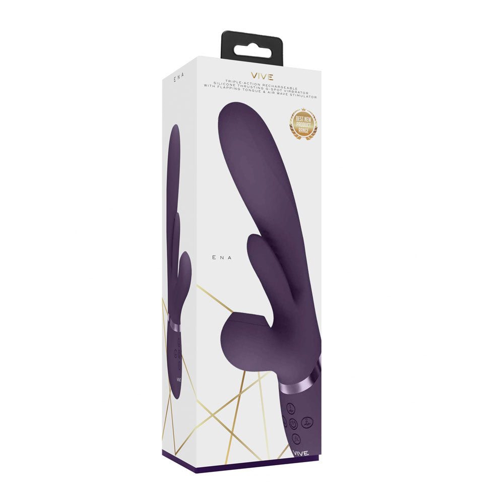 VIVE Ena G-spot Rabbit Vibrator - Purple
