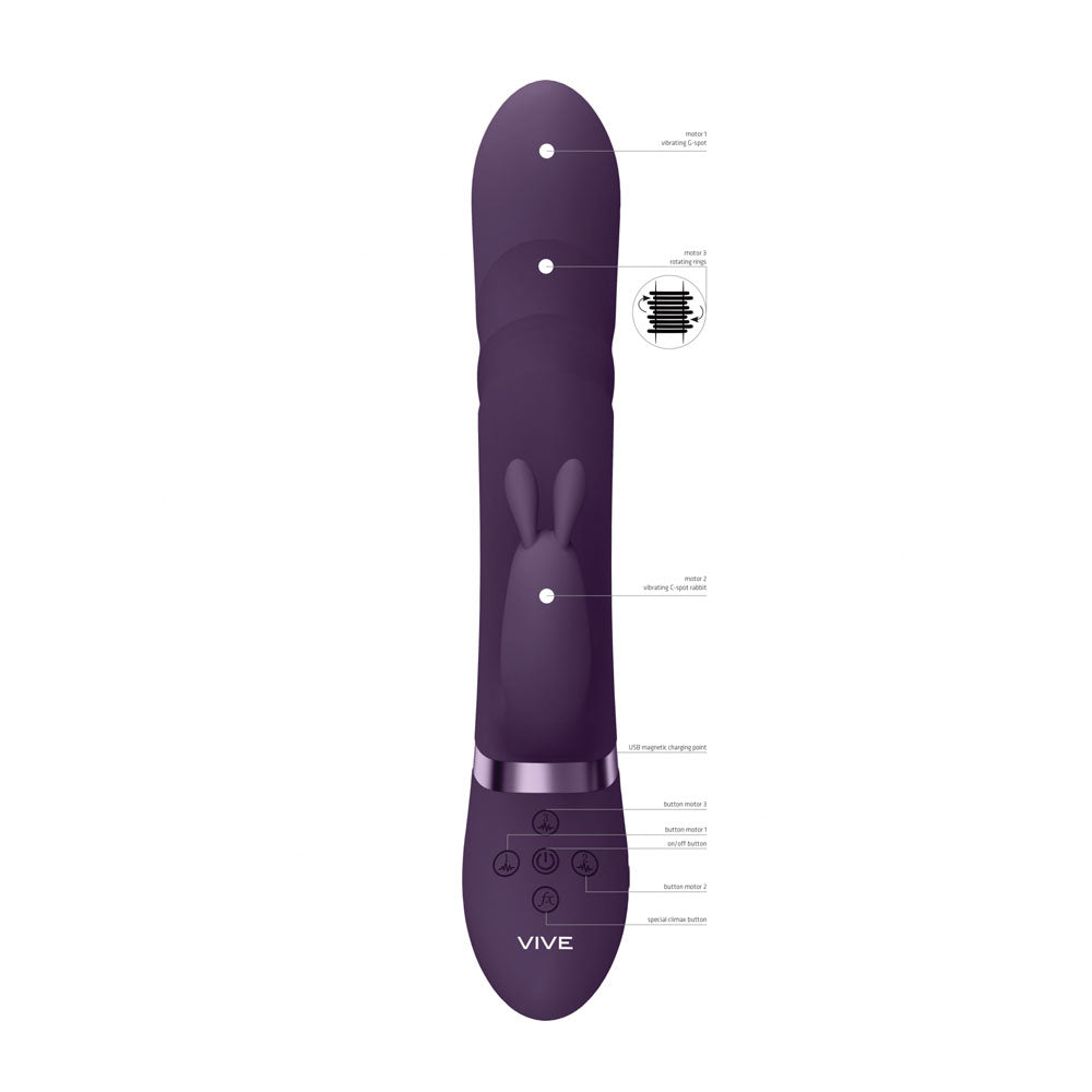 VIVE Nari G-spot Rabbit Vibrator - Purple