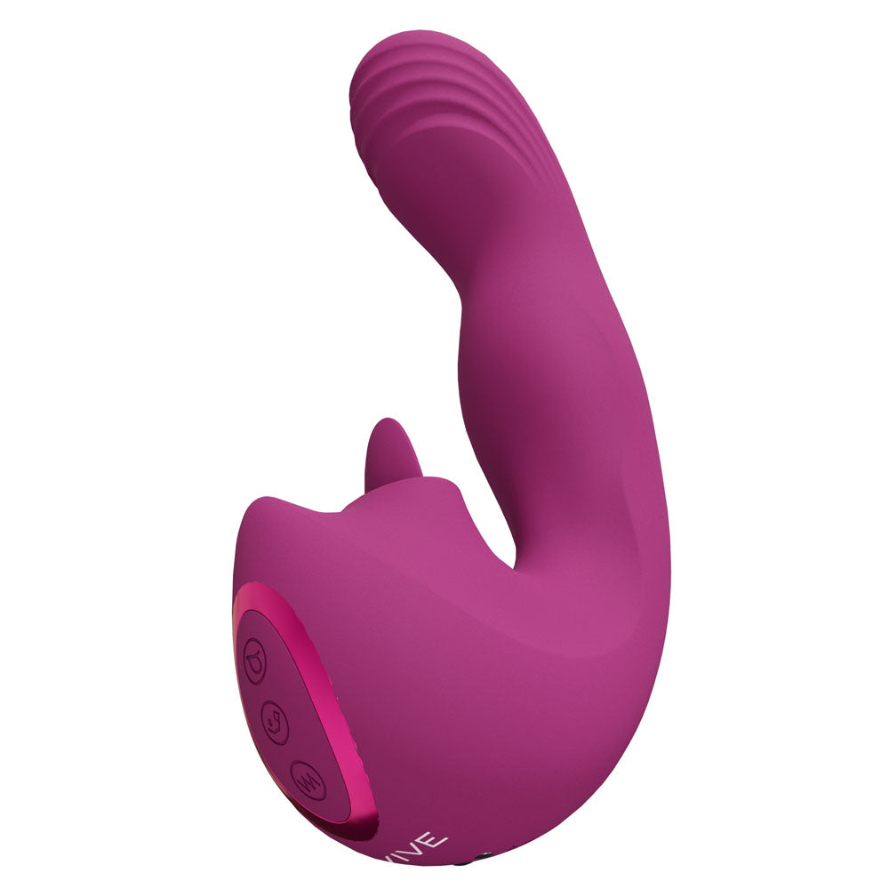 VIVE Yumi Triple Action G-Spot Vibrator - Pink