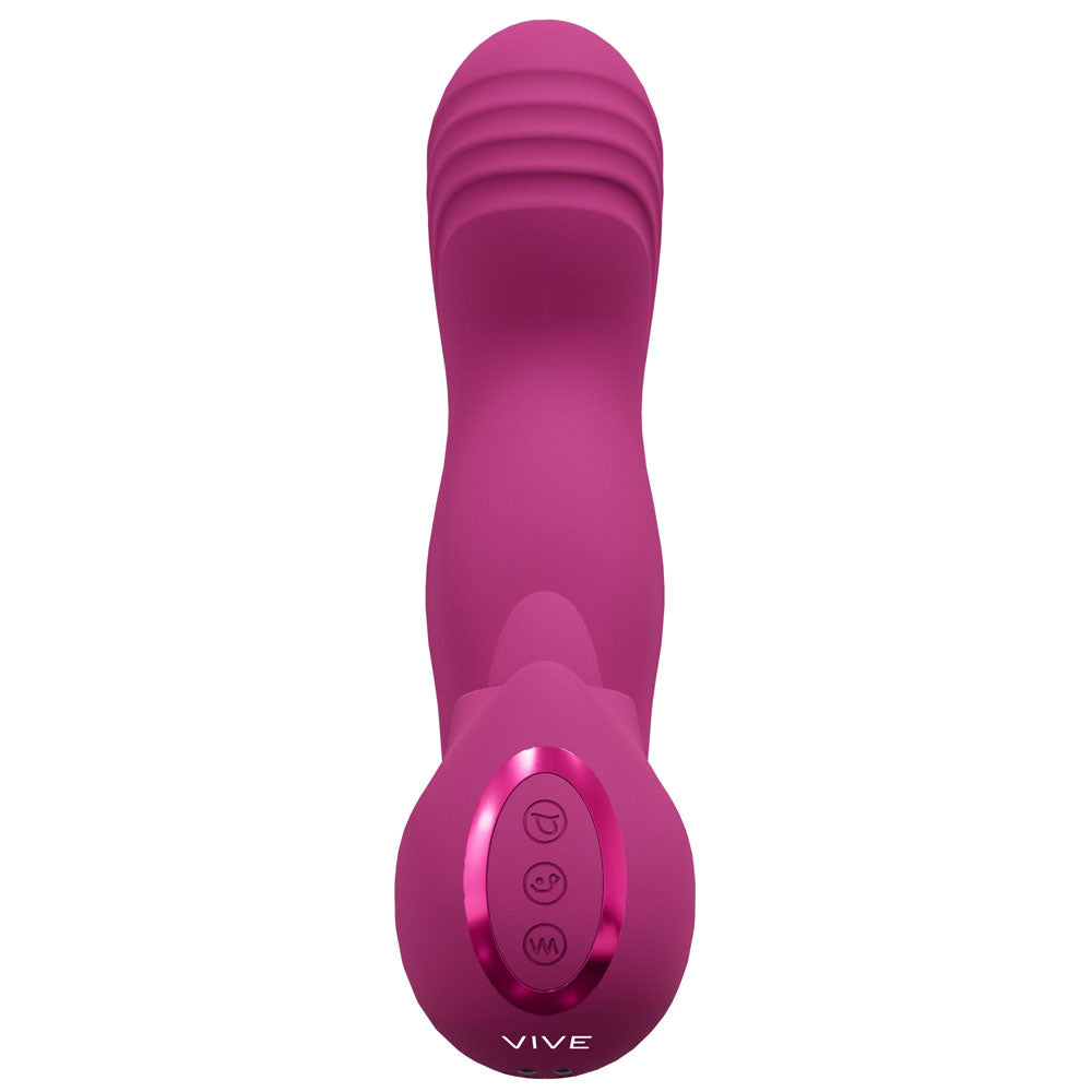 VIVE Yumi Triple Action G-Spot Vibrator - Pink