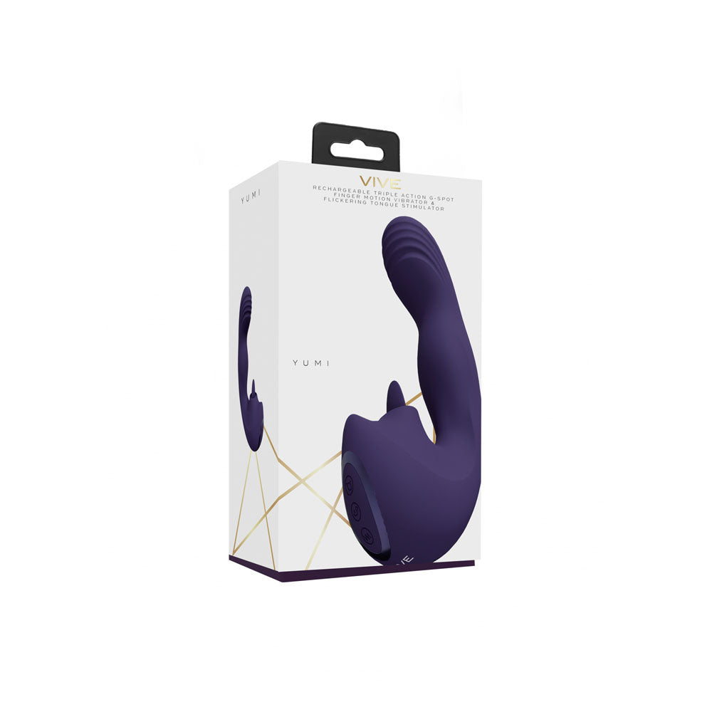 VIVE Yumi Triple Action G-Spot Vibrator- Purple LP