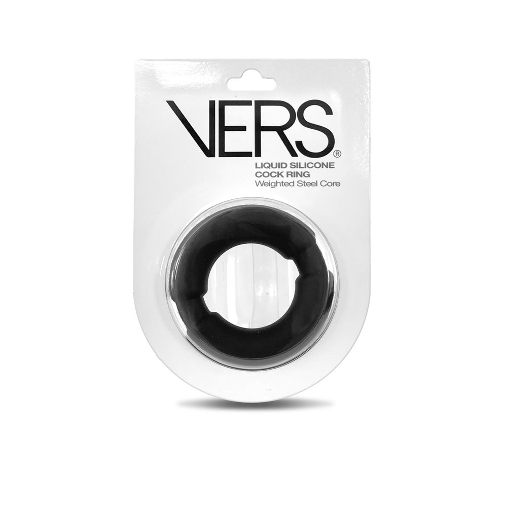 VERS Liquid Silicone Weighted Steel Core Cock-Ring