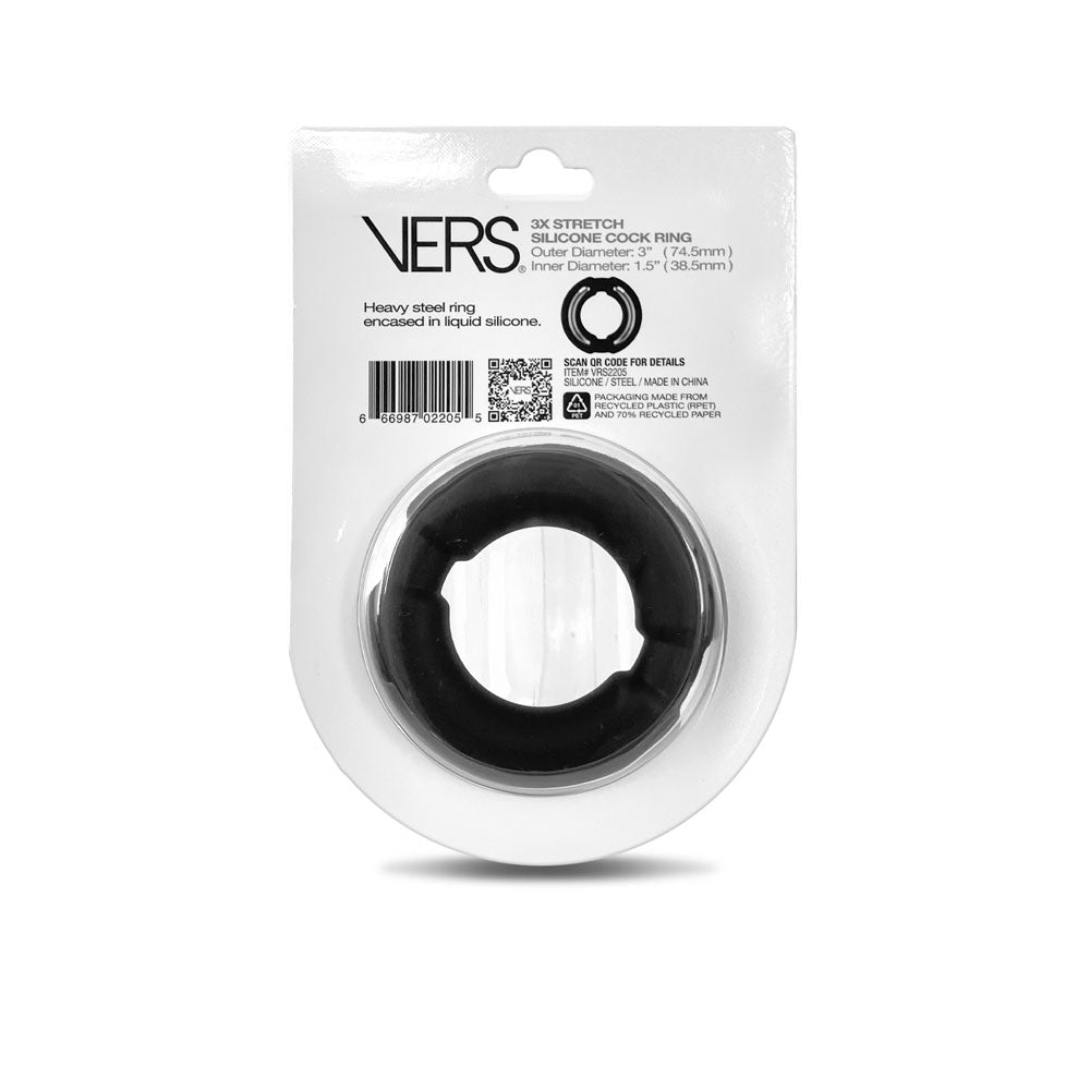 VERS Liquid Silicone Weighted Steel Core Cock-Ring