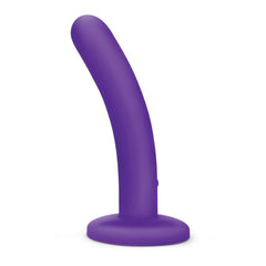 WhipSmart 5'' Slimline Rechargeable Vibrating Dildo - Purple