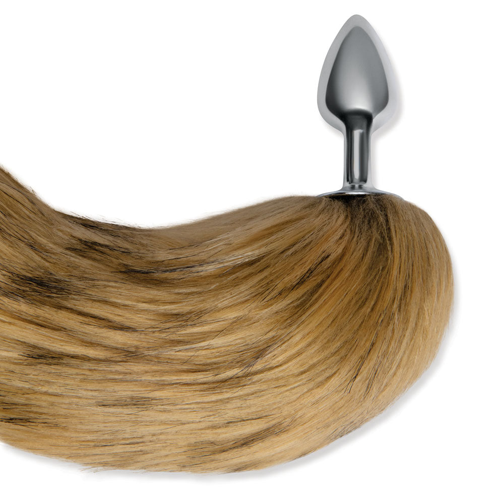 WhipSmart Furry Tales 14 Inch Brown Butt Plug Fox Tail