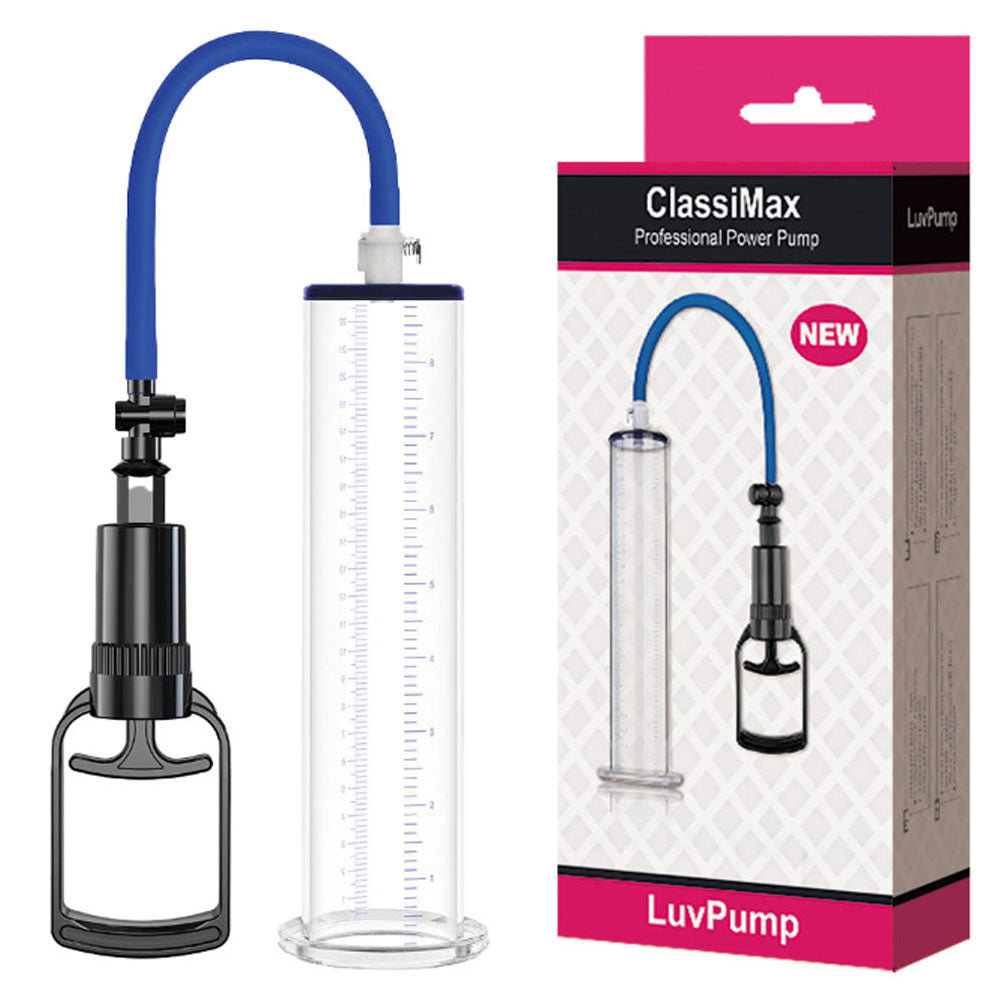 LuvPump ClassiMax XL Professional Power Penis Pump - Clear Extra Large