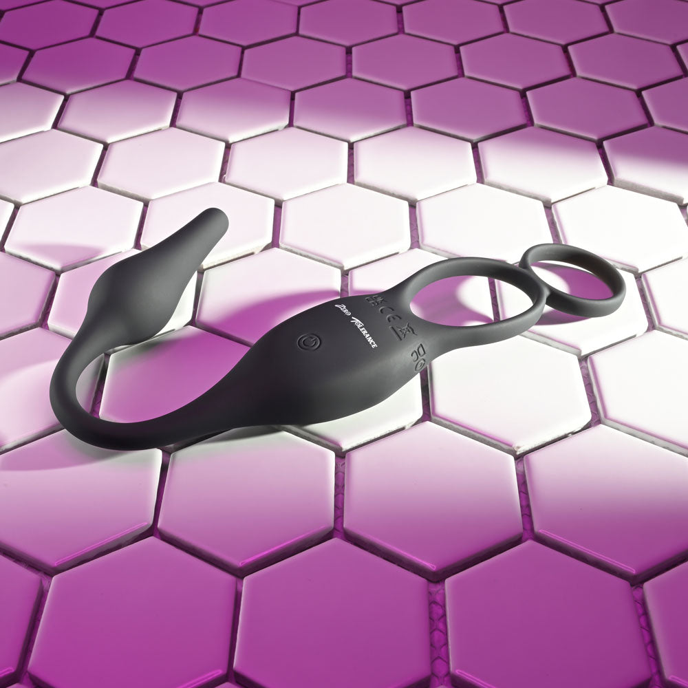 Zero Tolerance PLUG & TUG Vibrating Butt Plug and Penis Ring