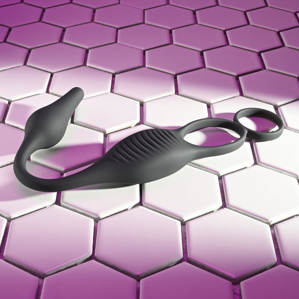 Zero Tolerance PLUG & TUG Vibrating Butt Plug and Penis Ring