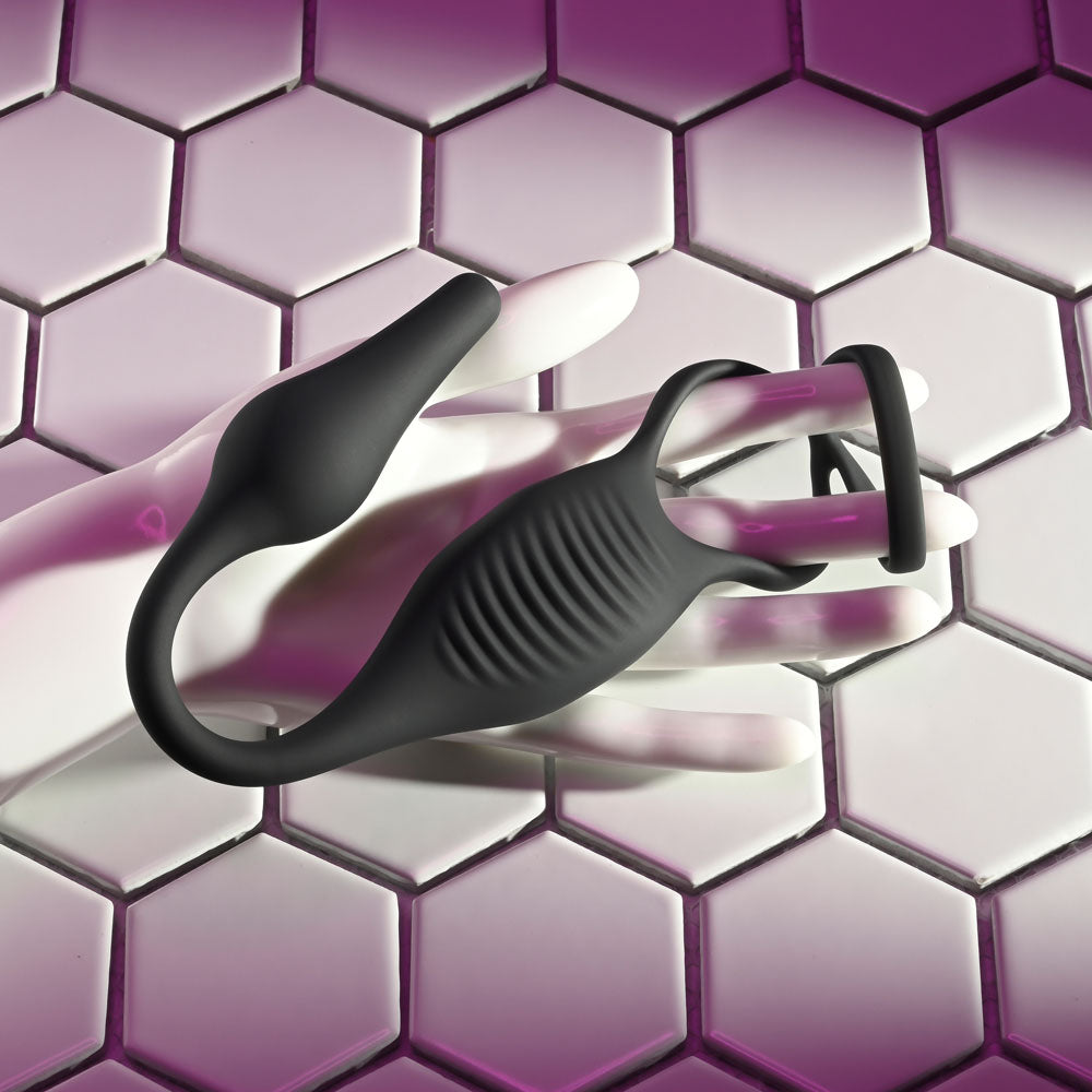 Zero Tolerance PLUG & TUG Vibrating Butt Plug and Penis Ring