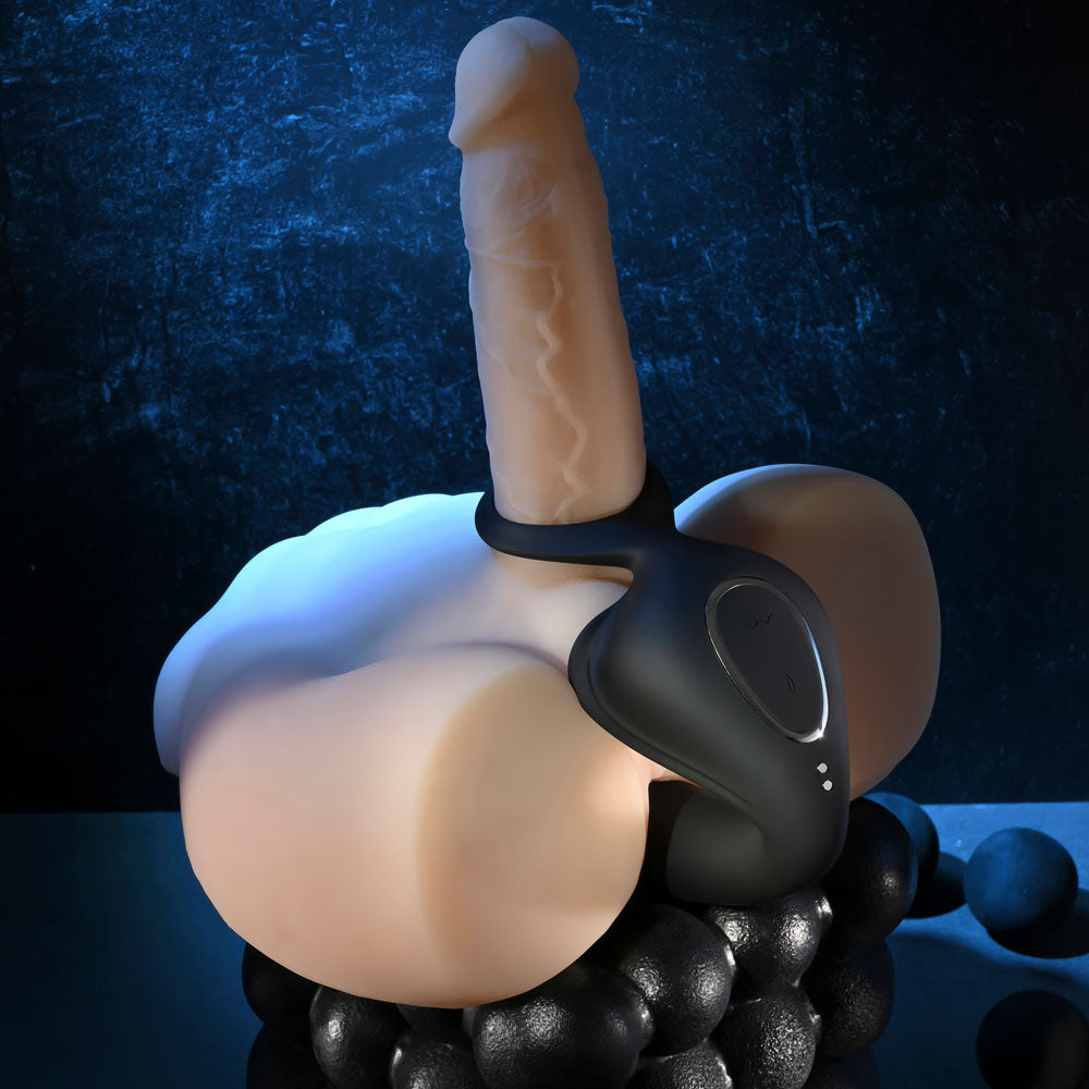 Zero Tolerance BALLIN OUT Prostate Massager with Cock Ring and Wireless Remote - Black USB Rechargeable