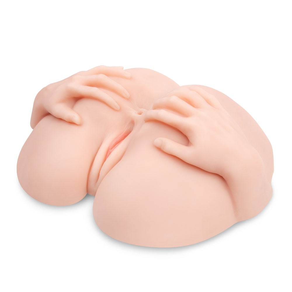 Zolo Stroke Off Vibrating Spread Wide Pussy & Ass Sex Doll Masturbator