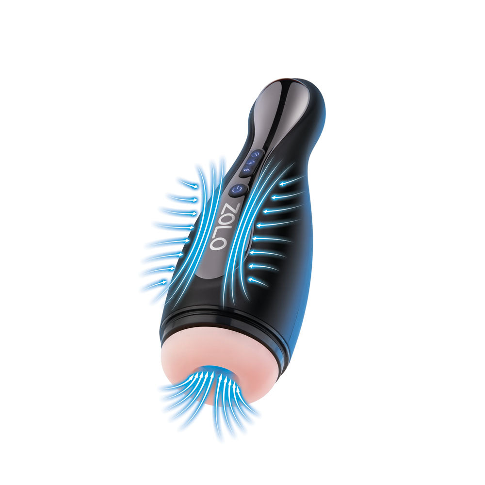 Zolo Blowpin - Auto Sucking and Vibrating Masturbator Flesh USB Rechargeable