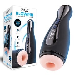 Zolo Blowpin - Auto Sucking and Vibrating Masturbator Flesh USB Rechargeable