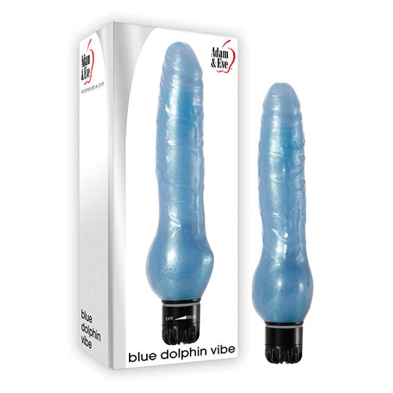 Adam & Eve Blue Dolphin Vibrator - Mr and Mrs D's