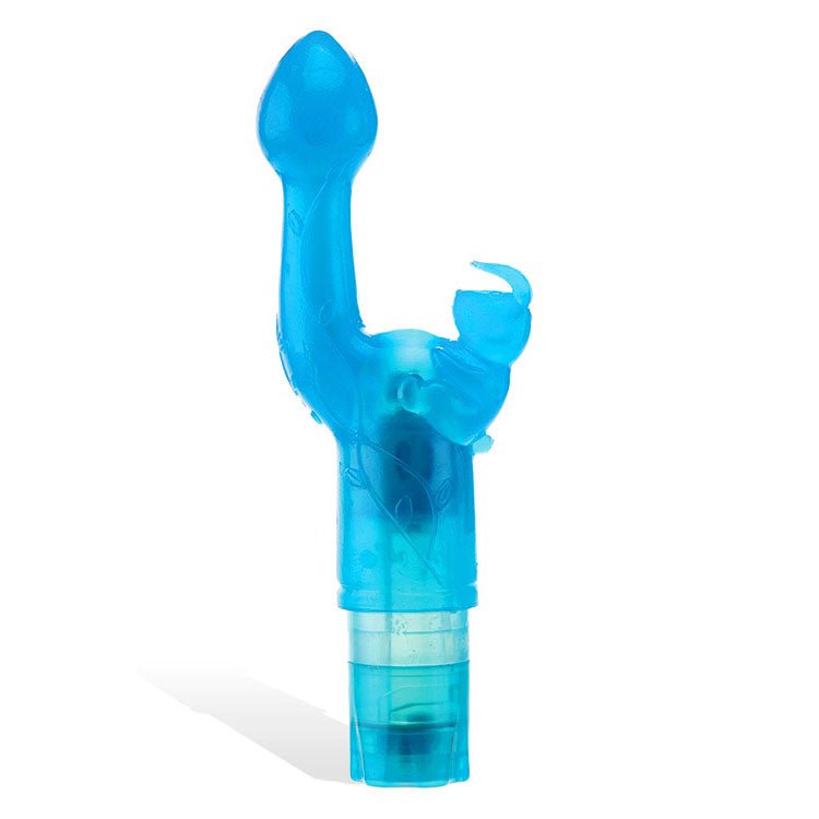 Adam & Eve BUNNY KISS - Rabbit Vibrator Blue 17.8 cm - VIBRATORS - Mr and Mrs D's