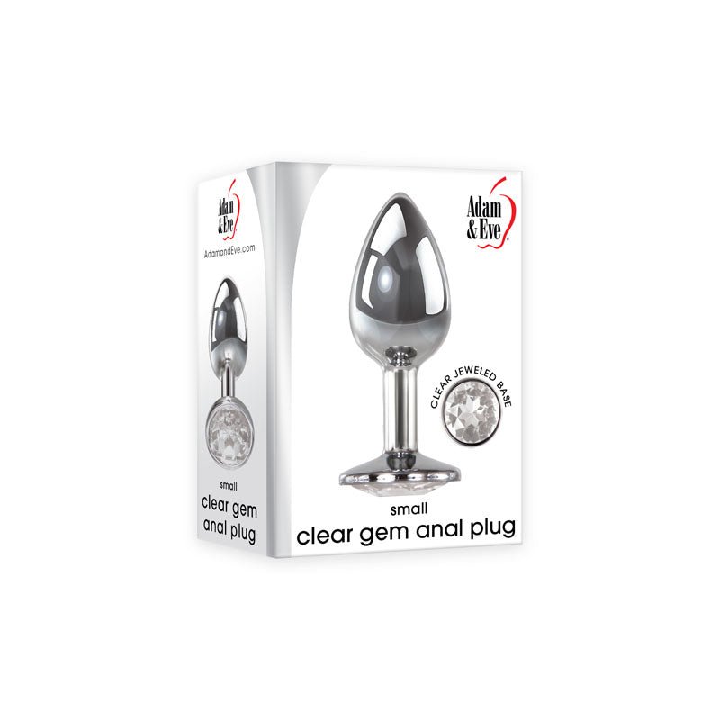 Adam & Eve Clear Gem Anal Butt Plug - Small - Mr and Mrs D's