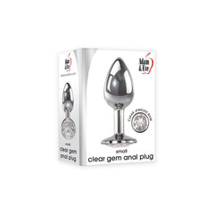 Adam & Eve Clear Gem Anal Butt Plug - Small - Mr and Mrs D's