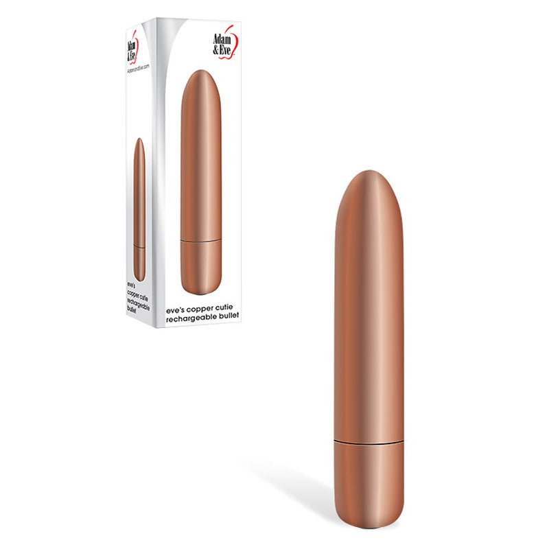 Adam & Eve COPPER CUTIE Rechargeable Bullet Vibrator - Copper 10 cm - BULLETS & EGGS - Mr and Mrs D's