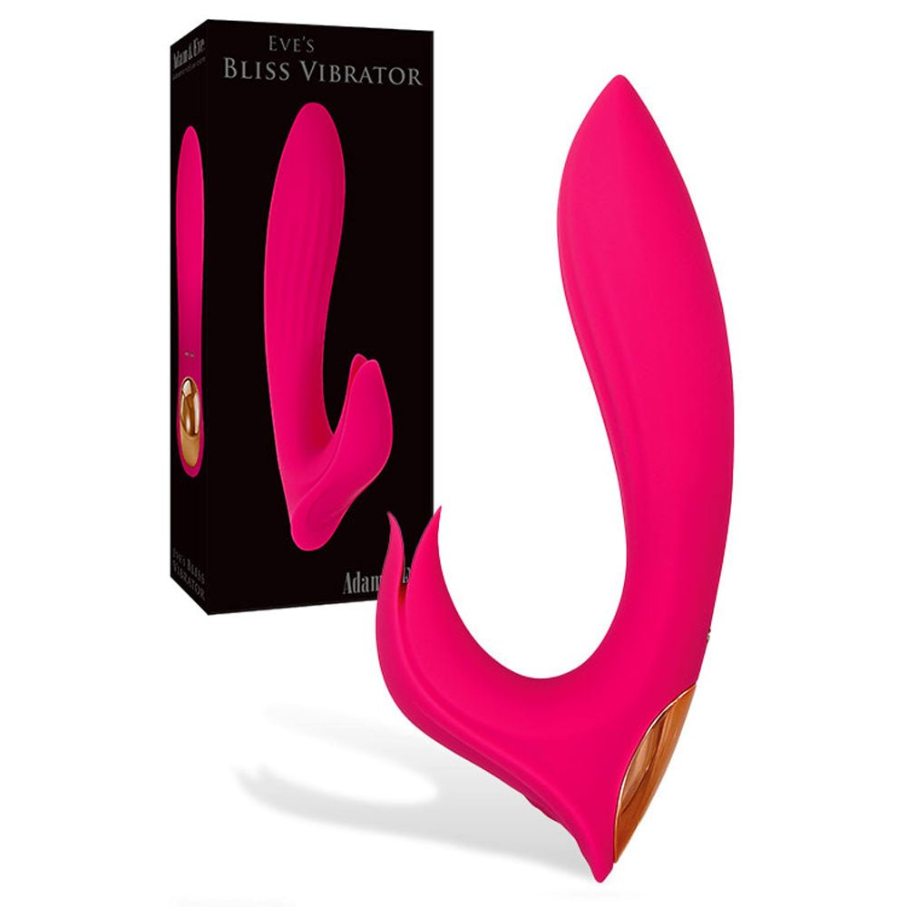 Adam & Eve EVES BLISS VIBRATOR - Pink 17.8 cm USB Rechargeable Rabbit Vibrator - Mr and Mrs D's