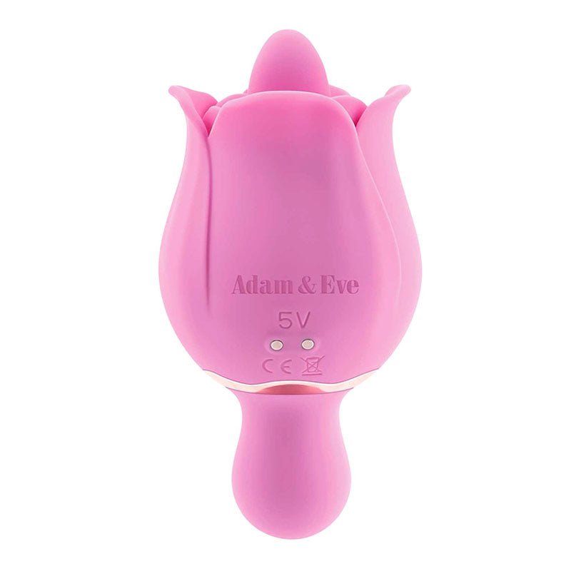 Adam & Eve EVES RAVISHING CLIT FLICKING ROSE STIMULATOR - Pink USB Rechargeable - STIMULATORS - Mr and Mrs D's