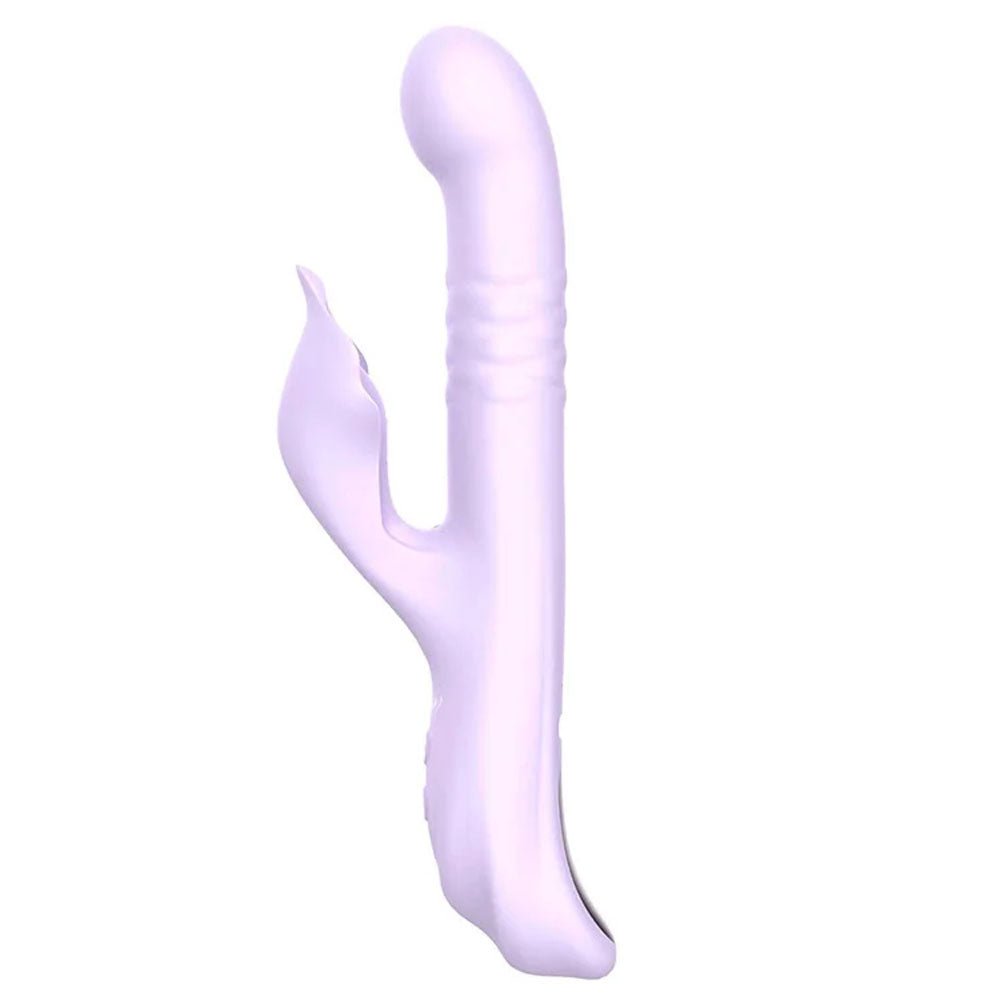 Adam & Eve EVES THROBBER Pulsating Rabbit Vibrator - Lilac 25.4 cm USB Rechargeable - VIBRATORS - Mr and Mrs D's