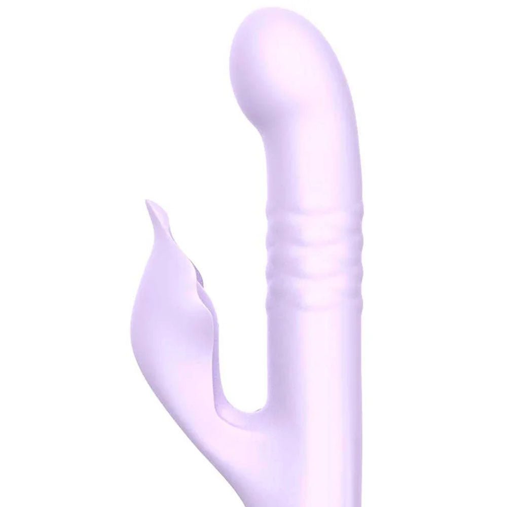 Adam & Eve EVES THROBBER Pulsating Rabbit Vibrator - Lilac 25.4 cm USB Rechargeable - VIBRATORS - Mr and Mrs D's