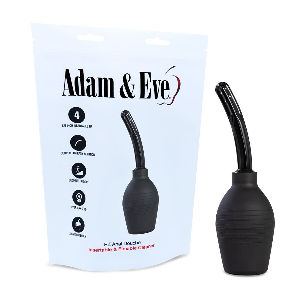 Adam & Eve Ez Anal Douche - Black - HEALTH CARE - Mr and Mrs D's
