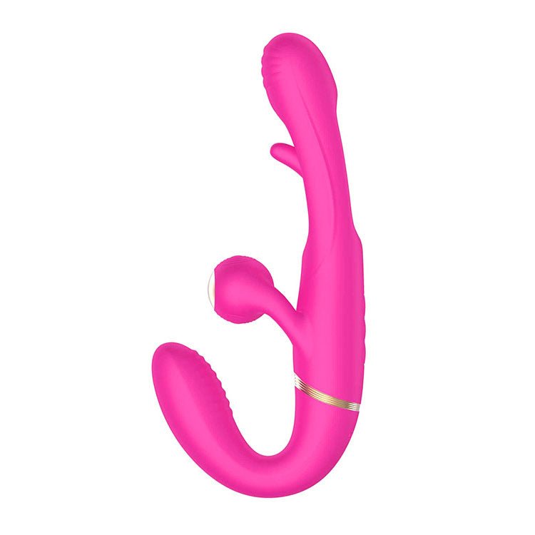 Adam & Eve ORGAZ - OHH - MATIC - Pink 23.5 cm USB Rechargeable Strapless Strap - On with Remote - Mr and Mrs D's