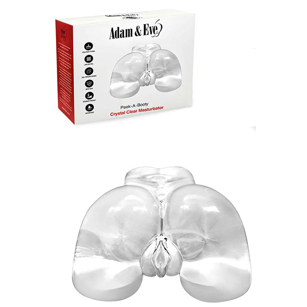 Adam & Eve PEEK A BOOTY - Clear Doggy Style Masturbator - MASTURBATORS - Mr and Mrs D's