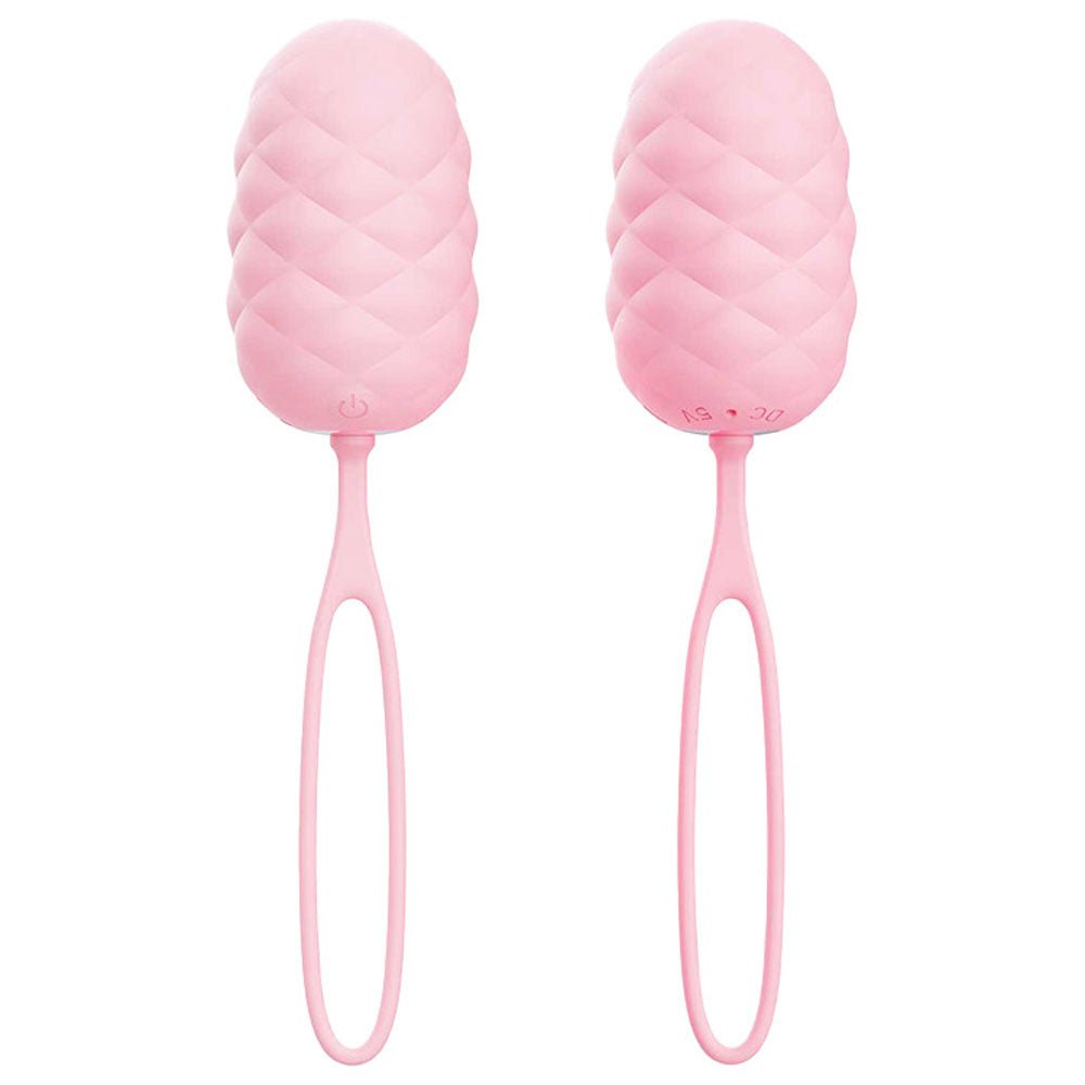 Adam & Eve PILLOW TALK EGG - Pink USB Rechargeable Vibrating Egg with Wireless Remote Control - BULLETS & EGGS - Mr and Mrs D's
