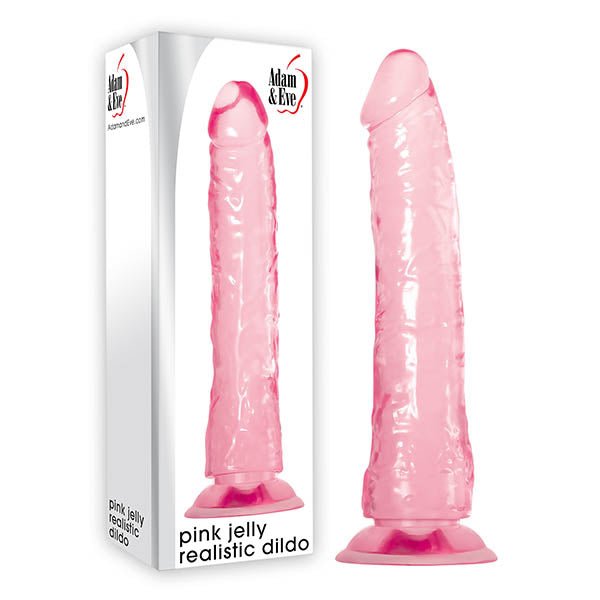 Adam & Eve Pink Jelly Realistic Dildo - Mr and Mrs D's