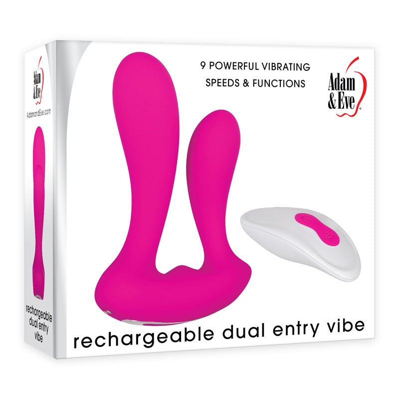 Adam & Eve Rechargeable Dual Entry Vibe - VIBRATORS - Mr and Mrs D's