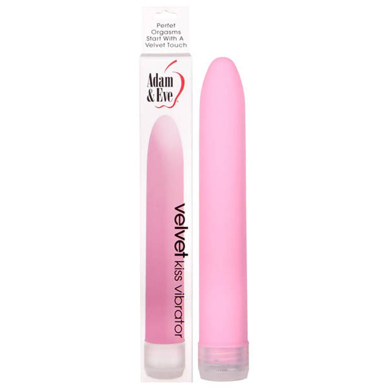 Adam & Eve Velvet Kiss Vibrator - Pink 6'' - VIBRATORS - Mr and Mrs D's