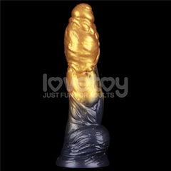 Aerosx 10 Inch Dual Density Inflatable Fantasy Dildo - Gold/Blue 33 cm - DONGS - Mr and Mrs D's