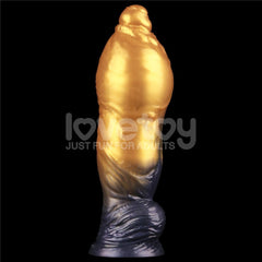 Aerosx 10 Inch Dual Density Inflatable Fantasy Dildo - Gold/Blue 33 cm - DONGS - Mr and Mrs D's